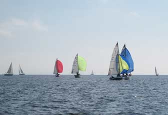 Four spinnakers